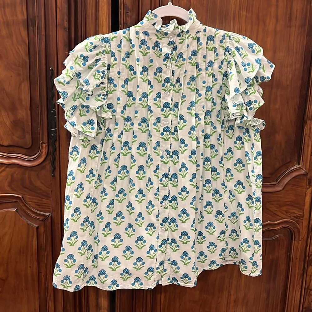🎉HOST PICK🎉 Victoria Dunn Jasmine Blouse size M - Picture 5 of 6